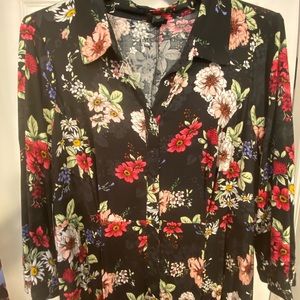 Torrid black floral dress